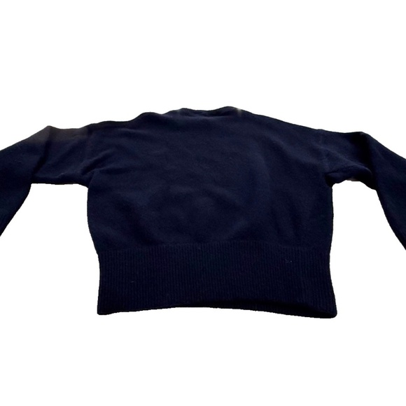 Structure Women's Lambswool Crewneck Sweater; Navy Blue; Size Med. - Picture 6 of 7
